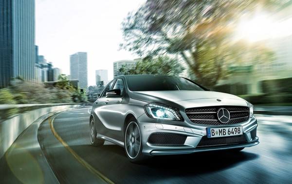 Photograph Patrick Curtet Mercedes Benz A Class 5 on One Eyeland